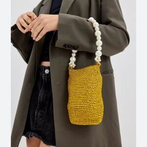 SURYO Pearl strap purse new never used lenoush metallic